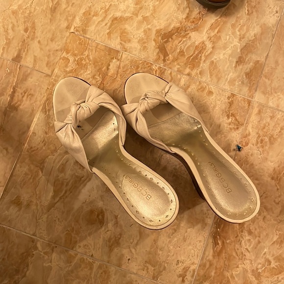 BCBGirls Shoes - bcbg white wedges